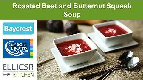 Roasted Beet and Butternut Squash Soup