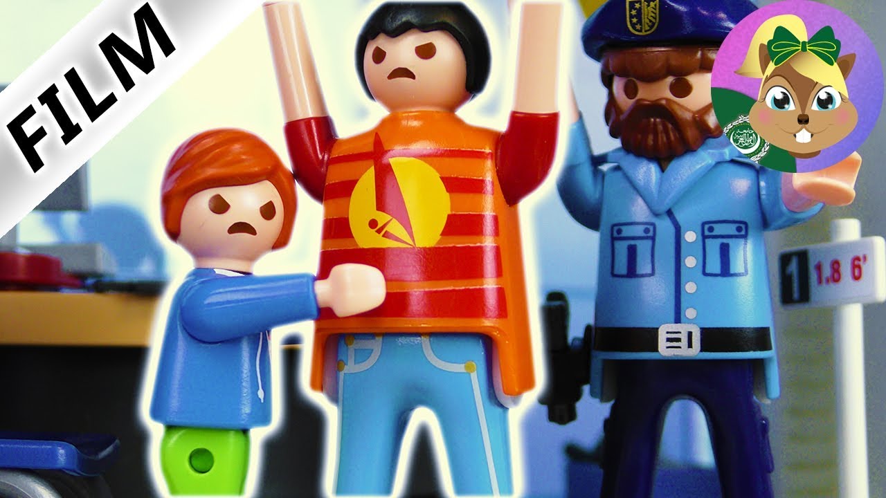 بلايموبيل فيلم  - معركة فى قسم الشرطة! جوليان يضرب جوليان الكبير! عائلة الطيور للاطفال