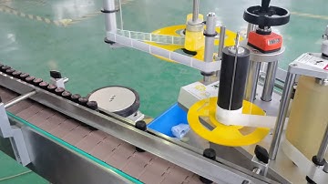auto small round bottle wrap around labeling machine with printer