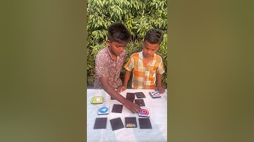 Manik or Payel playing amazing memory matching game. #funny #shorts #funwithbrotherz