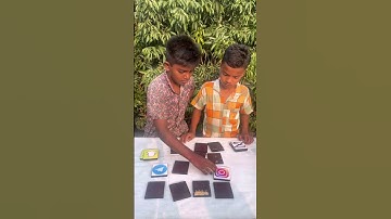 Manik or Payel playing amazing memory matching game. #funny #shorts #funwithbrotherz