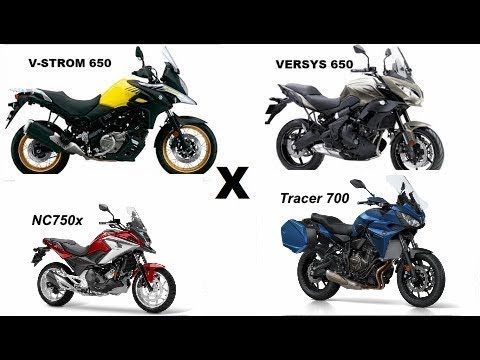 Nc750x Vs Vstrom 650 Vs Versys 650 Vs Tracer 700 Youtube