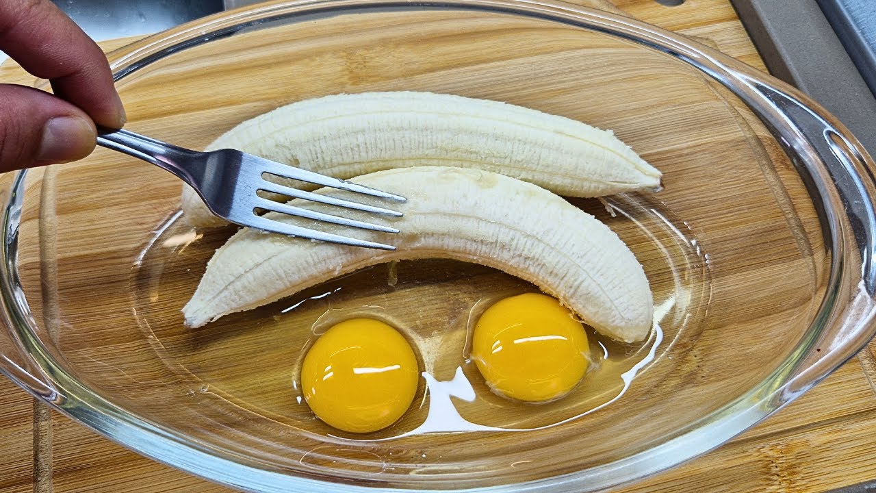 Basta 2 Ovos e 2 Bananas! A Receita que está fazendo sucesso na internet!