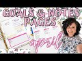 Plan With Me | April Goals & Notes Page