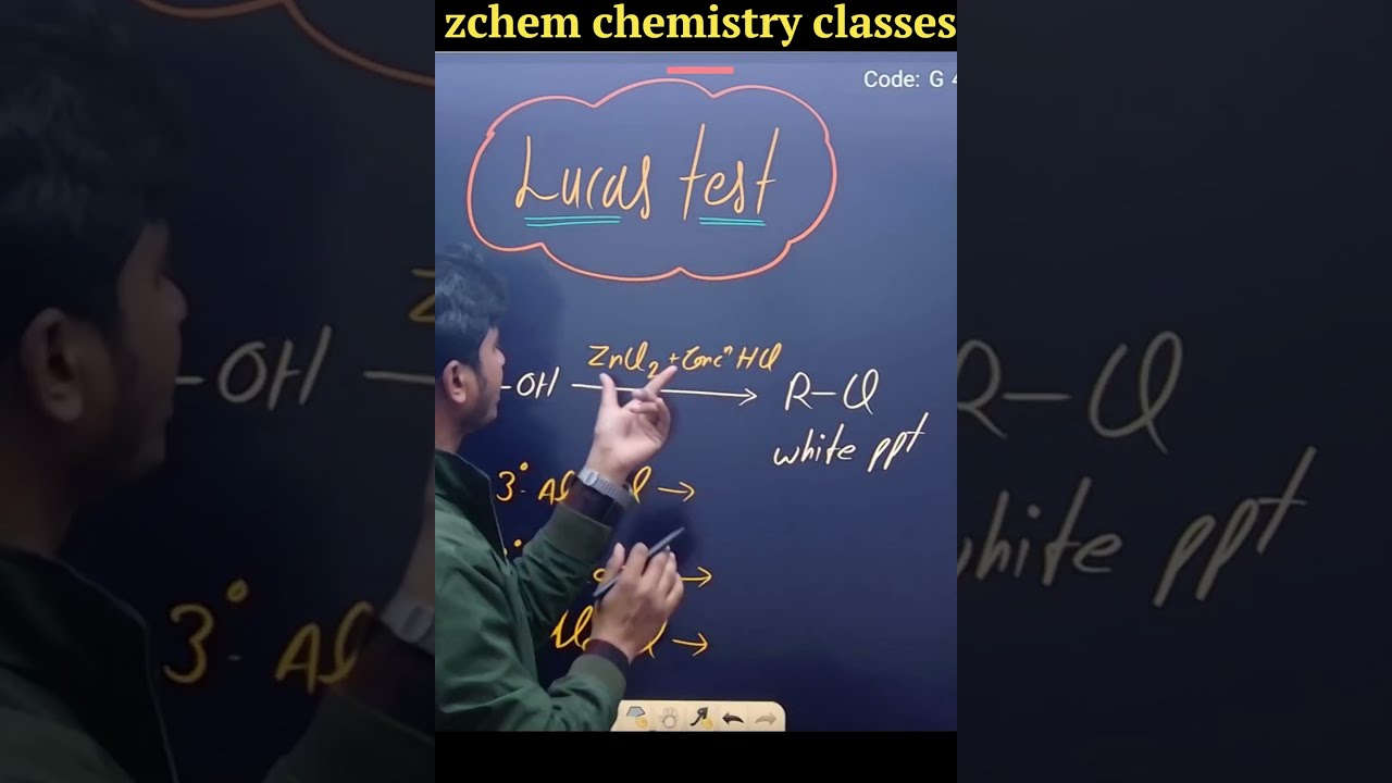 Trick To Learn Lucas Test Of Alcohols Shorts Short Chemistry Neet2024 Jee2024
