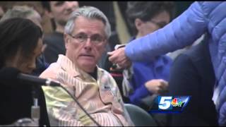 Mock funeral held for Burlington College property