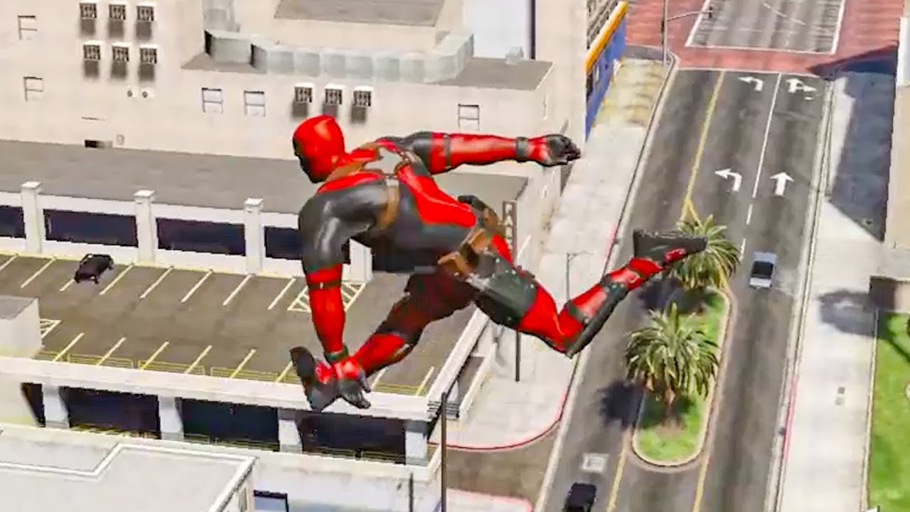 GTA 5 Funny Moments & Crazy Fails   Deadpool Euphoria Physics Ragdoll Compilation Pt 16