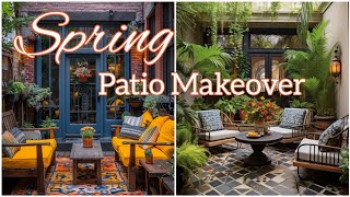 Spring patio design ideas|Backyard patio landscaping ideas|Patio makeover #homedecor#patio