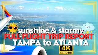 4K FULL FLIGHT TRIP REPORT FROM TAMPA TO ATLANTA How Long Is Flight From Tampa To Atlanta