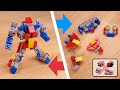 [Easier version] How to build mini LEGO Combites V (similar to Voltes V or Combattler V)