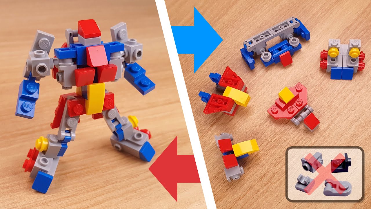 Simil LEGO Combattler V 5 Robot Minifigures New 