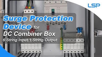 Type 2 1000V 1500V DC Surge Protection Device SPD Installation for PV Solar Combiner Box