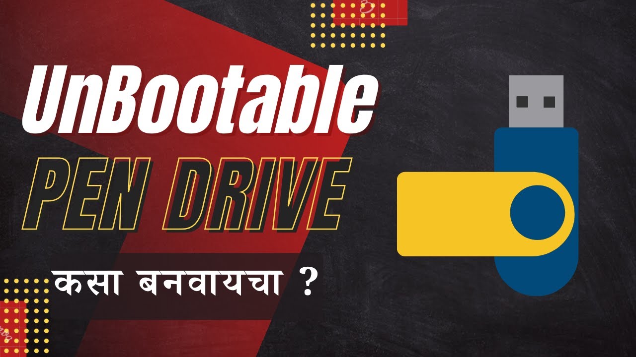 How to make pendrive unbootable using cmd unbootable pen drive 