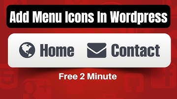 How to add menu icon in wordpress without plugin [ Free ]