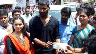 Sri Divya extends her helping hands to Vishal | Maruthu Movie | Hot Tamil CInema News