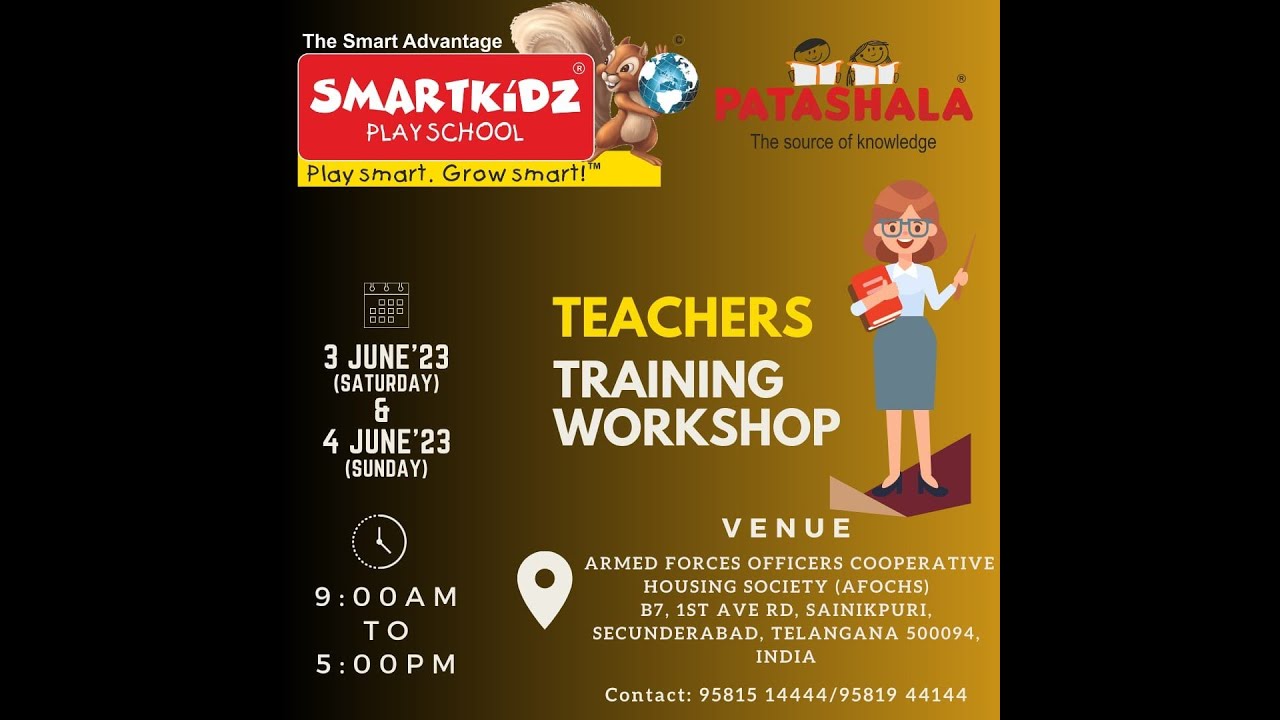 Day2 ll PATASHALA ll Smart Kidz Play School ll Teachers Training