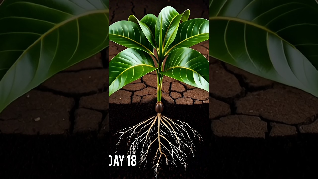 Mango seed in underground 21 day