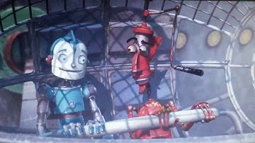 Robots (2005) - The Cross-Town Express (Movie VS Game Version)