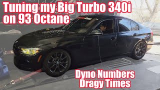Tuning my Big Turbo 340i on Pump Gas (No E85 or Meth)
