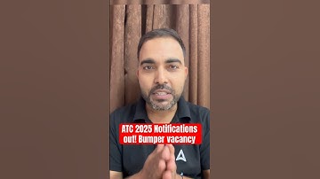 ATC 2025 full notification out! Bumper vacancy for engineers #atc#newjobs #aaiatc2025#aaiatcvacancy