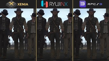 RPCS3 VS Xenia Canary VS Ryujinx Red Dead Redemption 4K Visual & Performance Comparison RX 6700 XT