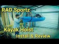 Rad Sportz Kayak Hoist Install and Review