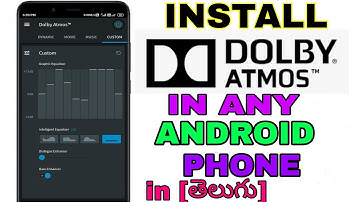INSTALL DOLBY ATMOS IN ANY ANDROID PHONE in telugu