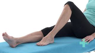 AROM hip and knee flexion lying