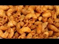 Macaroni namkin recipe  easy crunchy snack can be store for a month