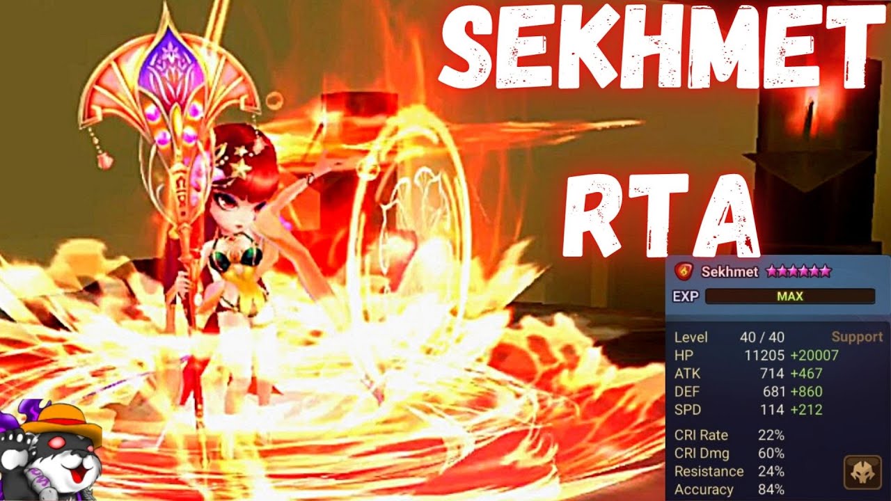 The Power Of Sekhmet (Fire Desert Queen) In RTA  Summoners War
