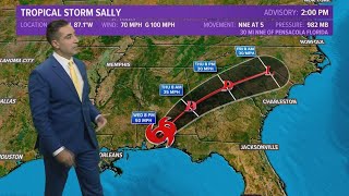 Tropics Update: Slow-moving Sally dumps flooding rain as it makes landfall