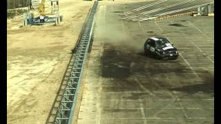 Nuovo Guard Rail Made In Autovie Venete. Crash Test