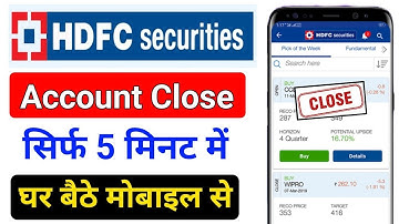 How to close hdfc demat account online | hdfc securities account close | hdfc demat account close
