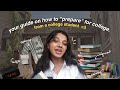 HOW TO PREPARE FOR COLLEGE? ☕️📚 | academics, outfits, expenses &amp; more!