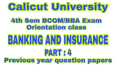 4TH SEM BCOM BBA BANKING AND INSURANCE EXAM ORIENTED CLASS INDIAN BANKING STRUCTURE PART :4
