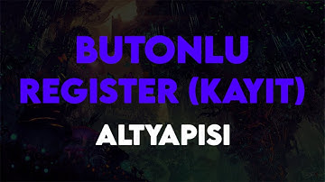 Discord -  BUTONLU REGISTER ( KAYIT ) BOT ALTYAPISI   - Wasty