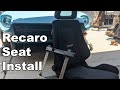 Recaro Seat Install 240z