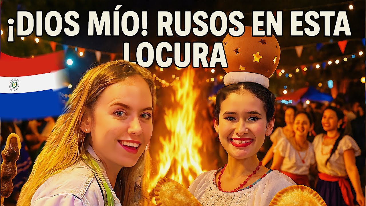 Una rusa cayó en la LOCURA TOTAL de Paraguay 🤯 | Fiesta de San Juan