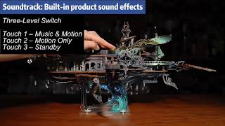 Whale Ark Of The Universe Movable Wings & Whale Sound Spaceship Diy Embly 3D Puzzle