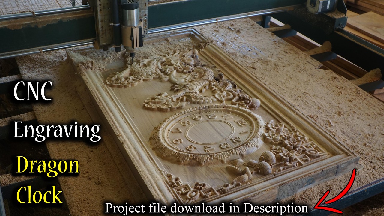 Dragon Clock/ CNC Project - YouTube