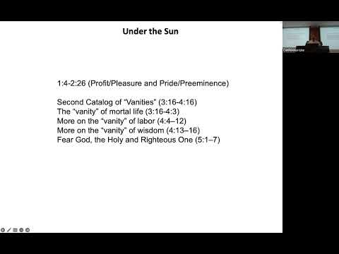 14 Jan Bro Daniel - Catalog 2 of Vanities Under the Sun - So How? (Ecclesiastes 4:4-16)