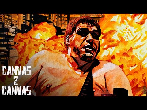 Andre the Giant towers over the city: WWE Canvas 2 Canvas