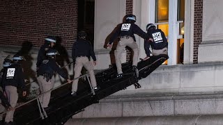 Police clear pro-Palestinian protesters from Columbia University’s Hamilton Hall after occupation