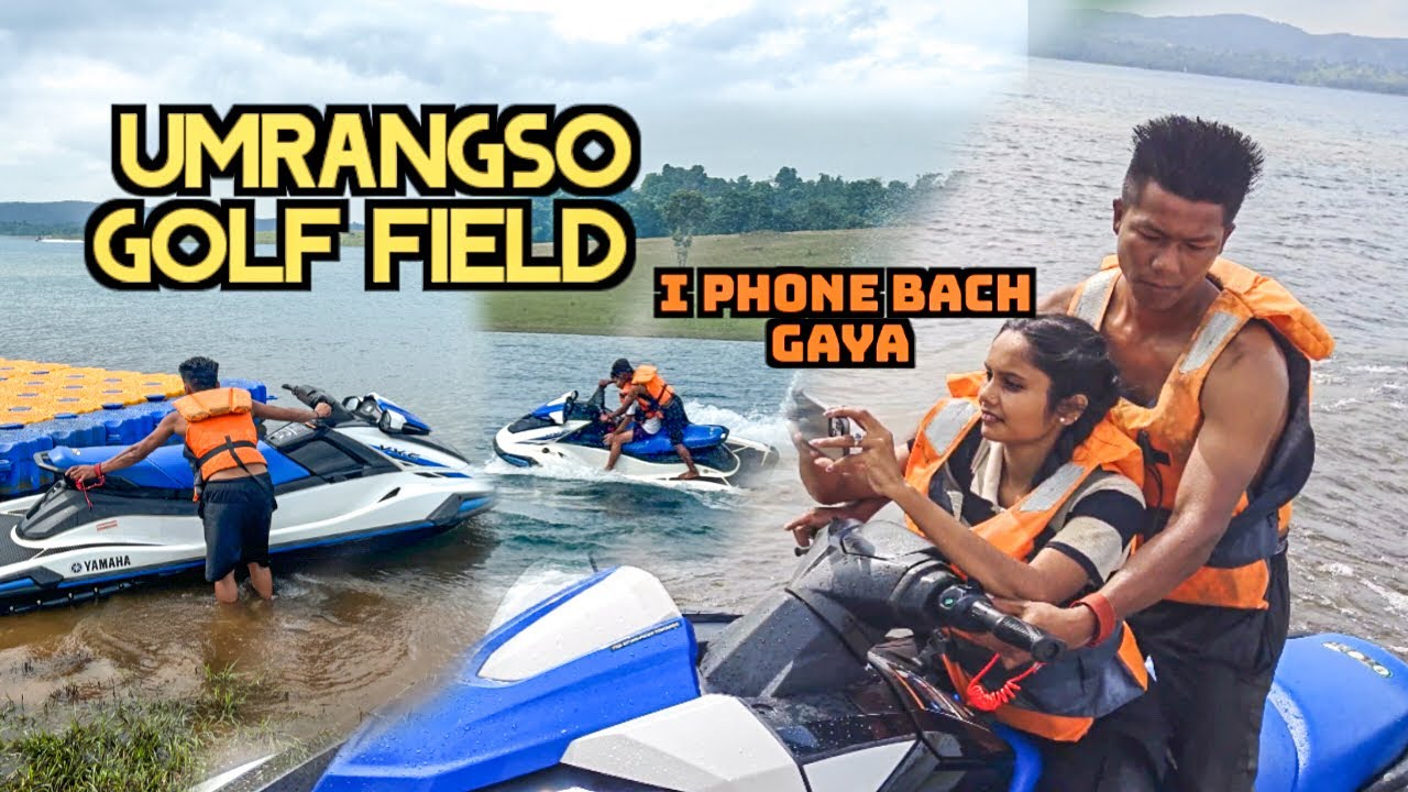 Jet skii for the first time at umrangso golf field | dima hasao | Assam | #vlog