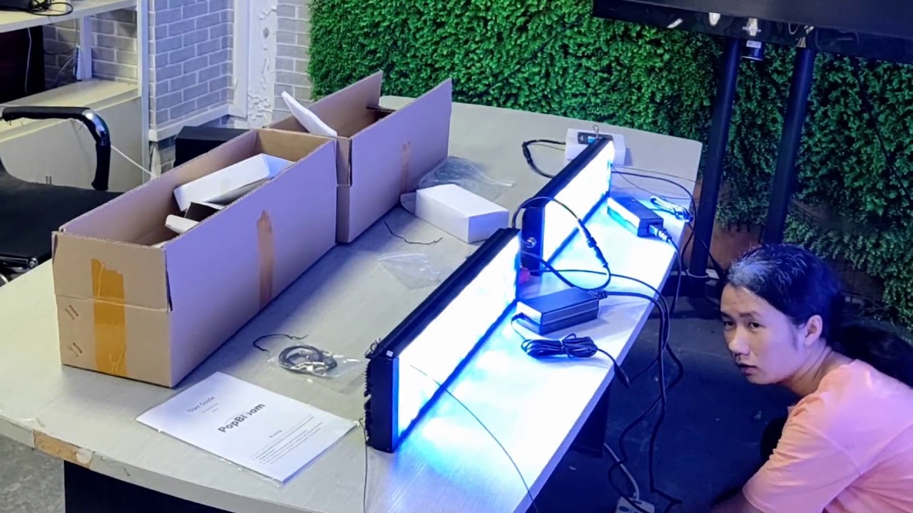 PopBloom MJ4BP2 Marine Led Aqarium Lighting working status