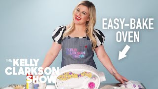 Kelly Clarkson Tries (And Fails) To Cook With An EasyBake Oven | Digital Exclusive
