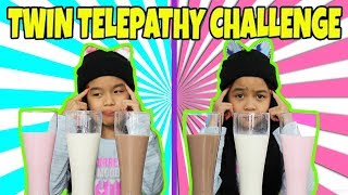TWIN TELEPATHY MILKSHAKE CHALLENGE!!