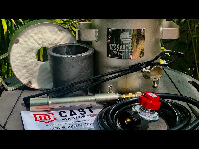 USA Cast Master PRO Mini Propane Furnace Crucible and Tongs Kiln