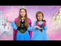 Саша та Богдана як принцеси збираються на бал | Веселі челенджі для дітей