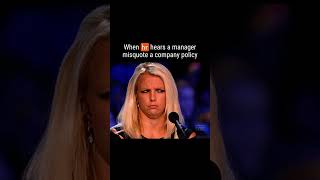 When HR hears a manager misquote a company policy... 🤨 #hrmemes #officehumor When HR hears a manager misquote a company policy... 🤨 #hrmemes #officehumor